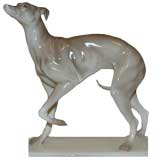 A Ceramic Greyhound Figurine