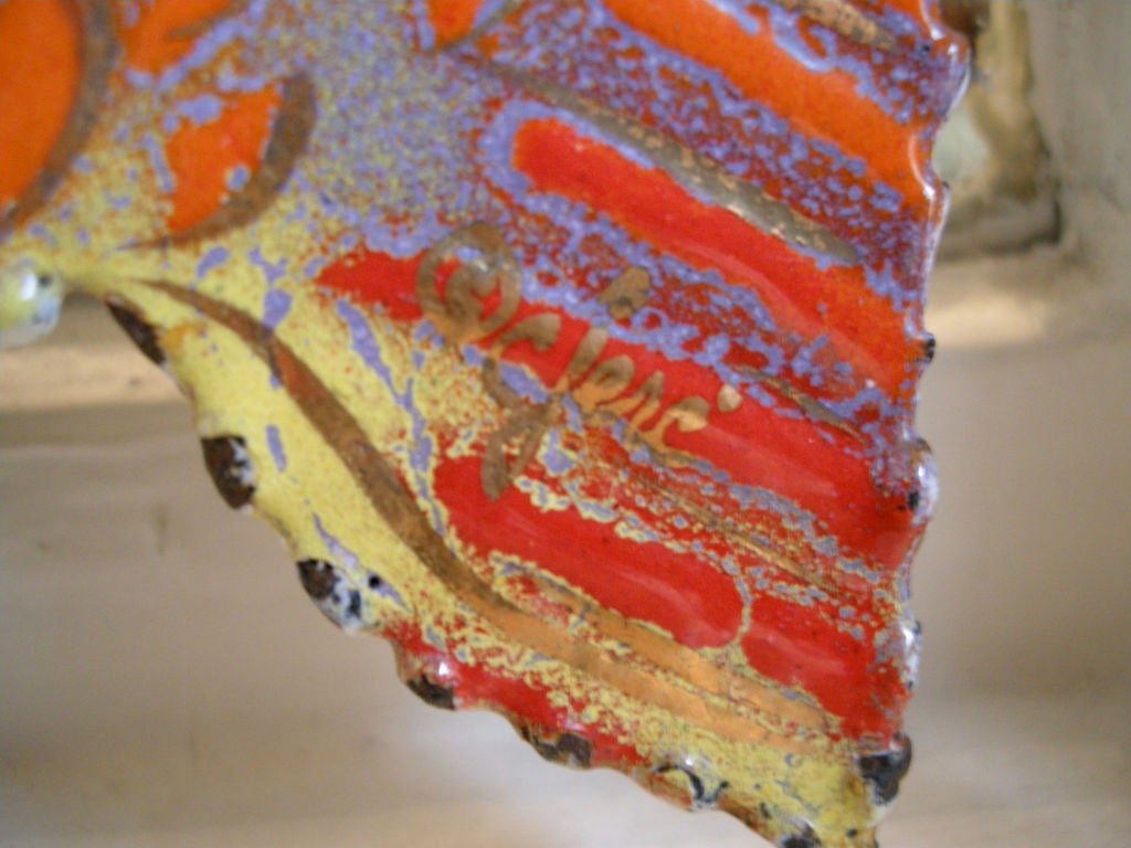Mid-20th Century Curtis Jere Enamel Fish