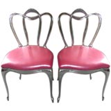 Art Nouveau Inspired Aluminum Chairs