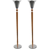 Pair of Art Deco Torchere Lamps