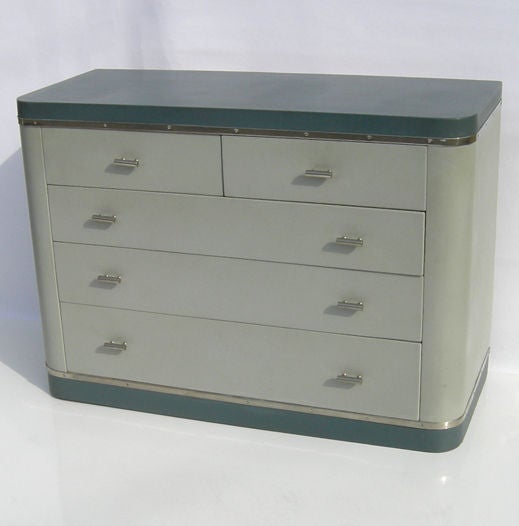 Chrome Art Deco Ocean Liner Bedroom