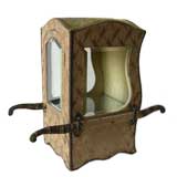 Antique Charming Sedan Chair Showcase