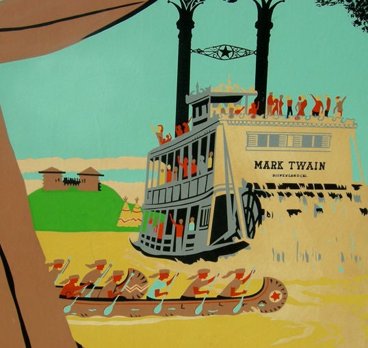 Mid-20th Century Original Disneyland Attraction Poster