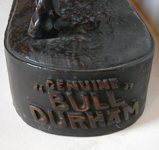 19th Century I. Bonheur Bronze for Bull Durham Tobacco
