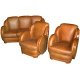 Art Deco "Cloud" Sofa Suite