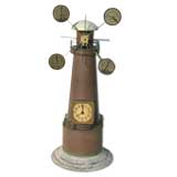 Antique World Time Lighthouse Clock by Junghans