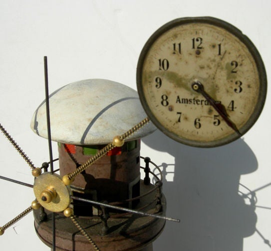 19th Century World Time Lighthouse Clock by Junghans