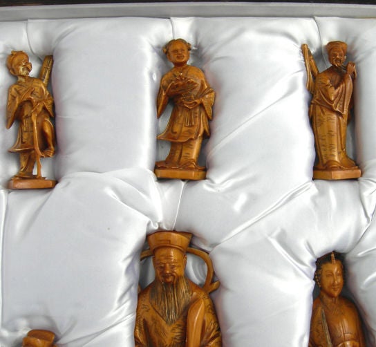 Finely Carved Ivory Chess Set 5