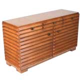 Stylized Ribbed Wood Buffet by John Stewart