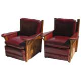 Pair of Rustic Armchairs by Thomas Molesworth