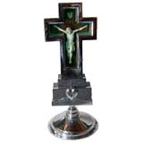 Art Deco Neon Lighted Crucifix