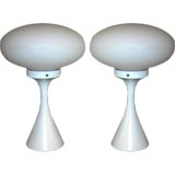 Pair of Mid Century Atomic Lamps