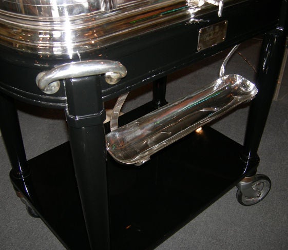 Mid-20th Century Christofle Silver Serving Cart