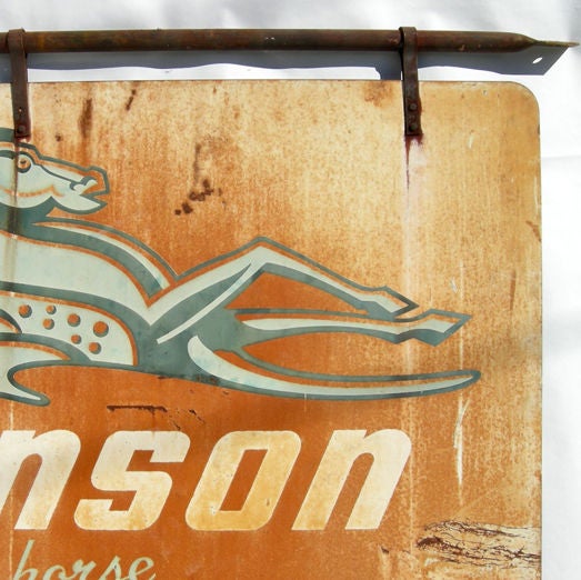 Mid-20th Century Johnson Outboard Motors Trade Sign