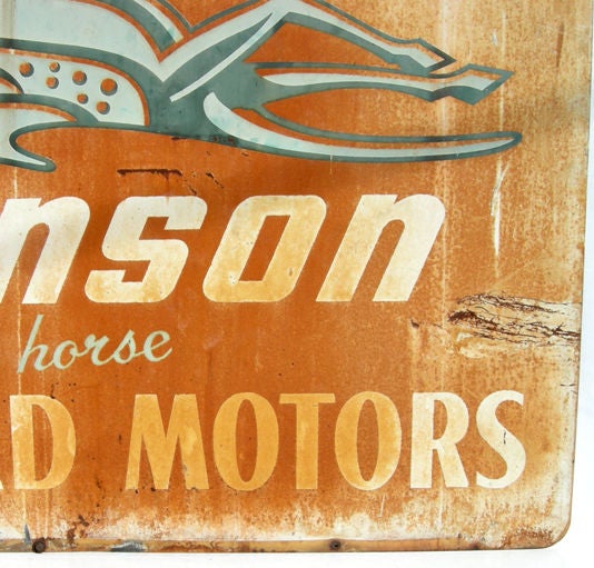 Johnson Outboard Motors Trade Sign 1