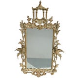 Italian Chinoiserie Carved Mirror