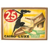 Vintage Art Deco Shoe Poster by de Rosa
