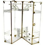 Retro Lucite Steamer Trunk Wardrobe