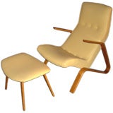 Knoll Grasshopper Chair and Footstool by Eero Saarinen