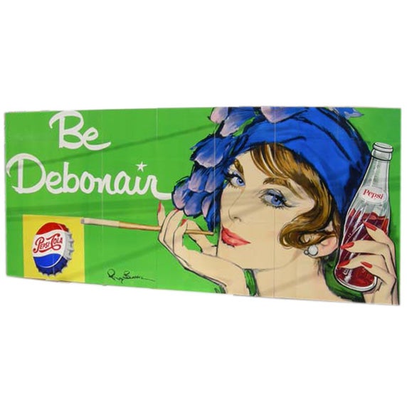 Pepsi Cola Billboard - Sectioned and Mounted