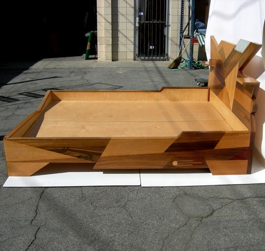 Sculpted Multi Wood Bed by Robert Wilhite 5