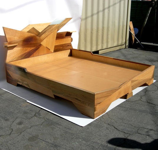 American Sculpted Multi Wood Bed by Robert Wilhite