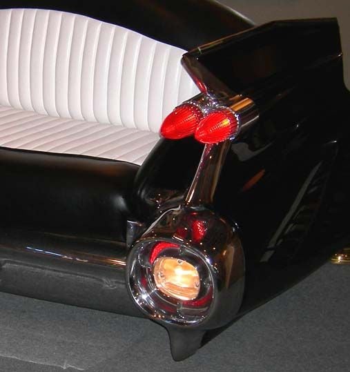 Chrome 1959 Cadillac Rear End Sofa
