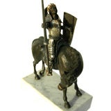 Don Quixote Bronze and Silver Figure