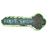 Hanging Neon Trade Sign