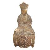 Antique Wooden Quan Yin Statue