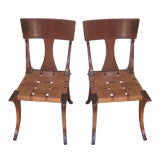Pair of Brazilian Klismos Chairs`