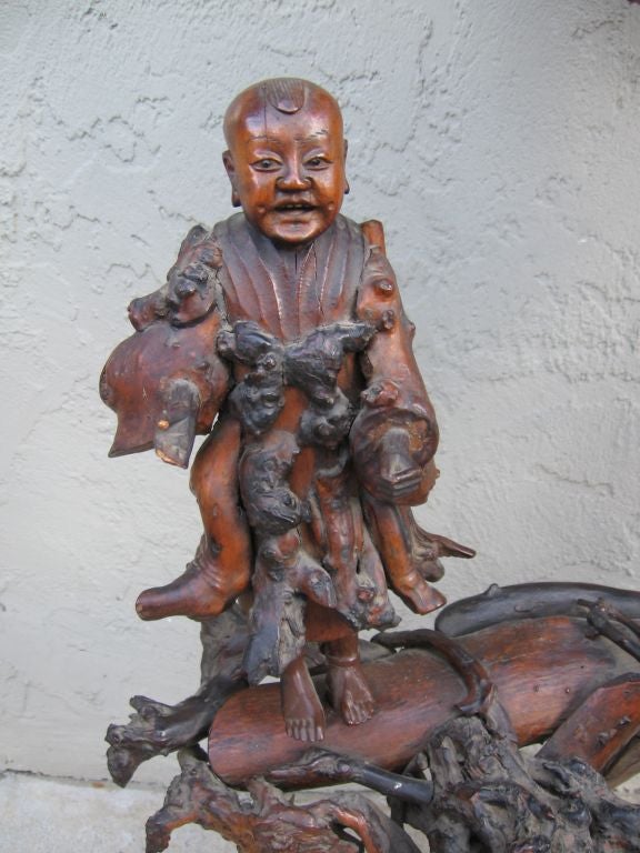 19th Century Japanese Root Sculpture For Sale 1