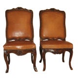 Antique Pair of French Side Chairs