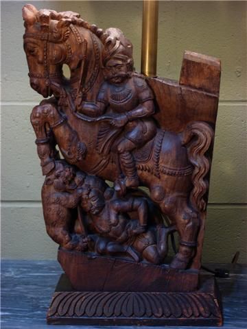 Architectural carving lamp