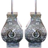 Pair  of  Chinese Bronze Lamps