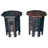 Two Moroccan Side Tables Two Moroccan Side Tables