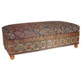 Killim Style Upholstered  Ottoman
