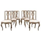 Antique A set of 6 Giltpastiglia Side Chairs