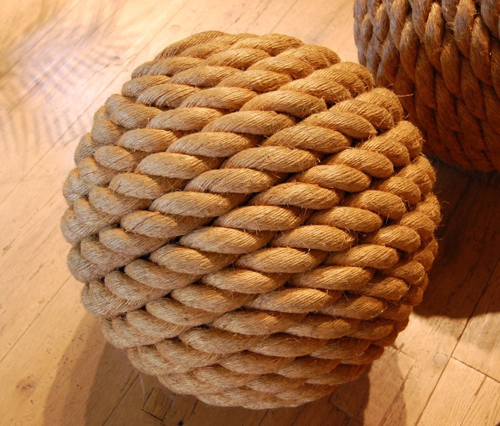 Part of Environmental Artist Topher Delaney's infamous private works. Roped into Rolling is composed of Manila Hauser Rope and makes a unique seating choice.<br />
<br />
 Topher's twenty-six year career as an environmental artist and builder has