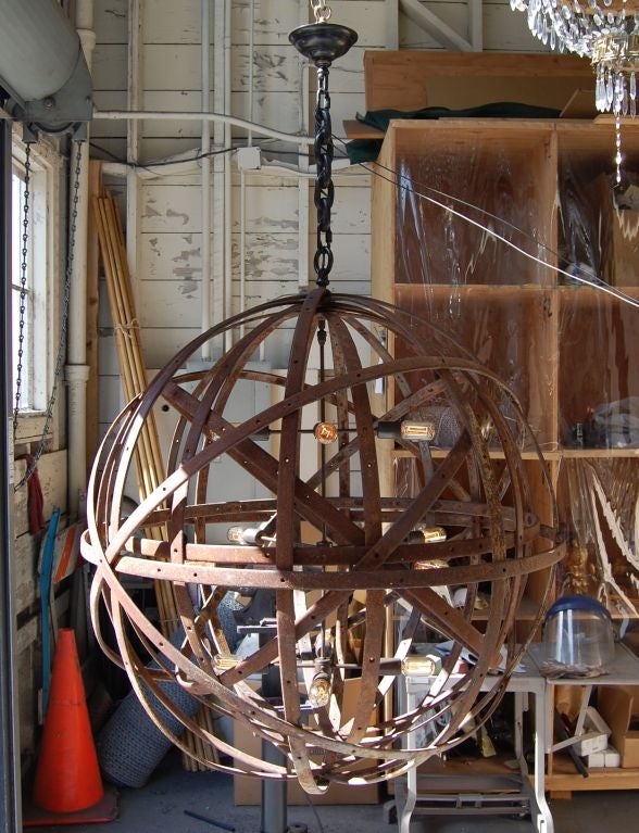 Sphere in Sphere Industrial Chandelier 1