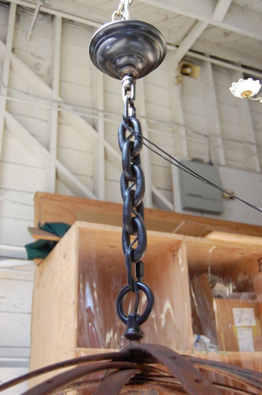 Sphere in Sphere Industrial Chandelier 3