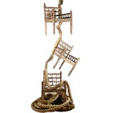 Antique Set of 3 Anglo Indian Armchairs