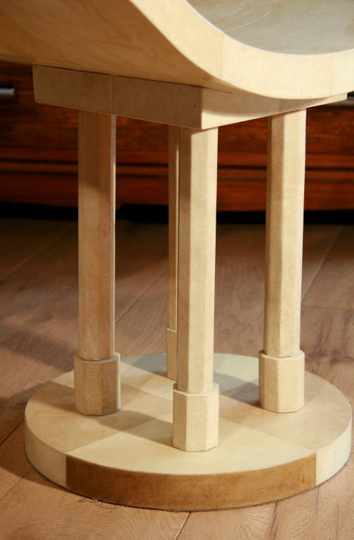 Mid-20th Century Parchment Covered Palladial Stools