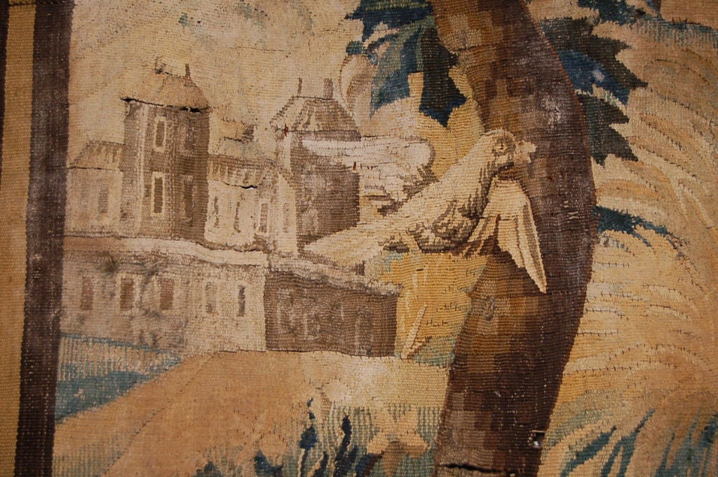 Tapestry, 17th Century Aubusson Fragment In Good Condition In San Francisco, CA