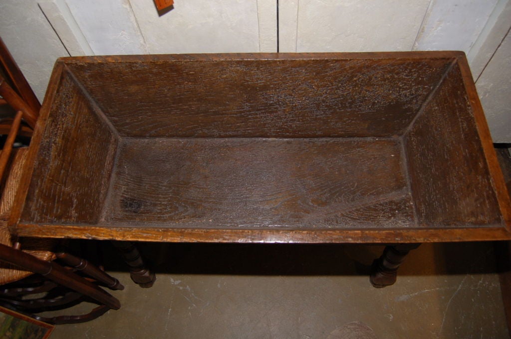 Hand-Crafted 18th Century Dough Bin with Marble Top from Butcher Table