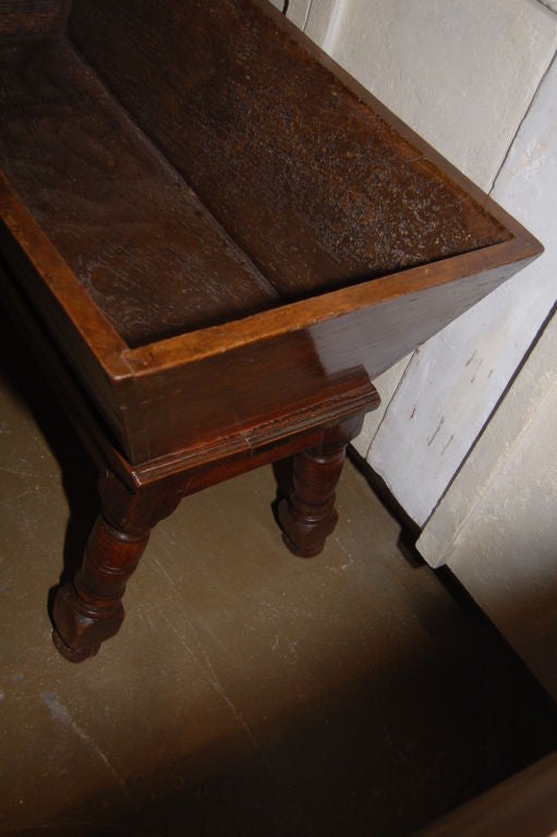 Wood 18th Century Dough Bin with Marble Top from Butcher Table