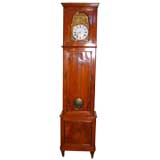 Antique Circa 1830 Directoire Cherry Case w/ 19th C. Morbier Movement