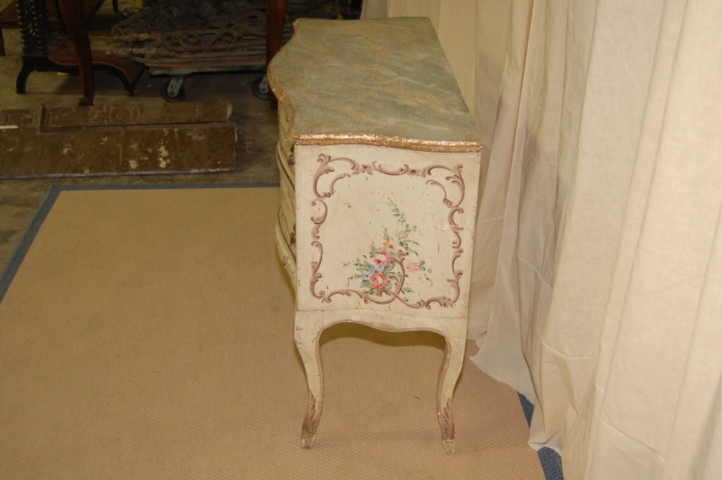 Louis XV Small 1920s Painted Italian Commode