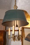 Early 20th Century Tole Shade Chandelier (rewired)