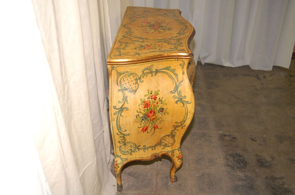 19th Century Painted Italian Bombay Commode<br />
42